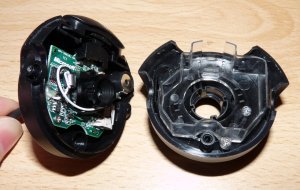 Camera with casing apart
